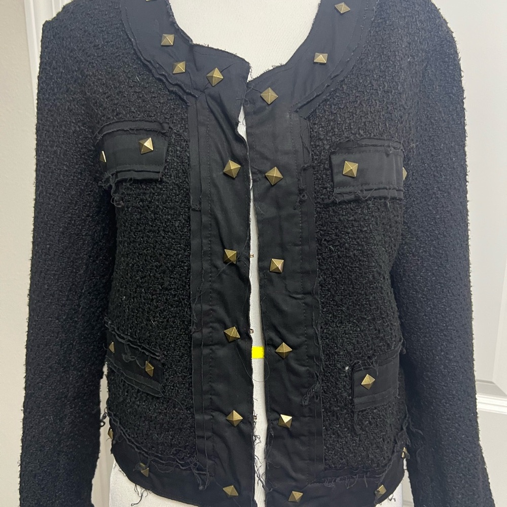 Studded Black Women's Jacket